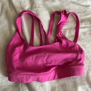 lululemon strappy pink size 2 yoga bra